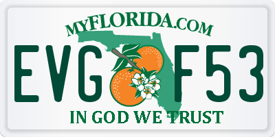 FL license plate EVGF53