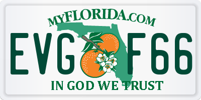 FL license plate EVGF66