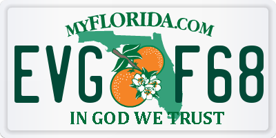 FL license plate EVGF68