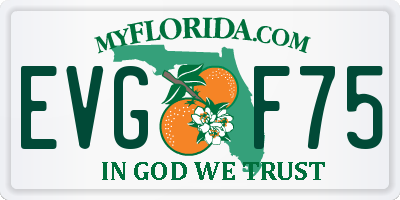 FL license plate EVGF75