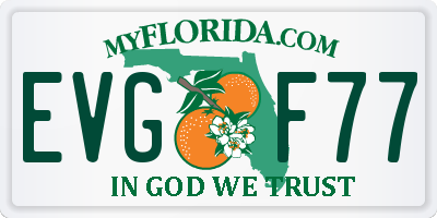 FL license plate EVGF77