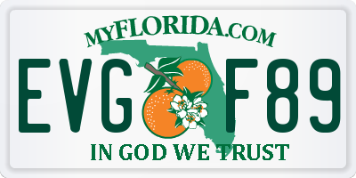 FL license plate EVGF89
