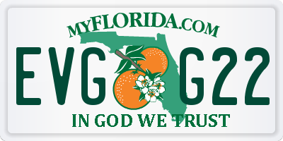 FL license plate EVGG22