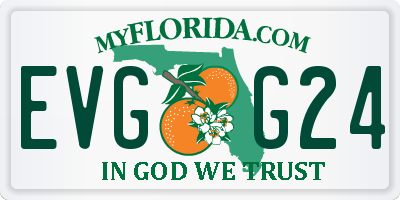 FL license plate EVGG24