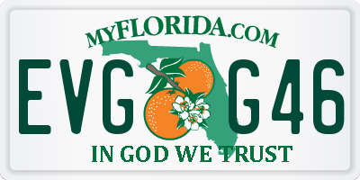 FL license plate EVGG46