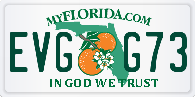 FL license plate EVGG73