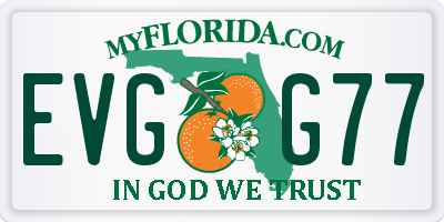 FL license plate EVGG77