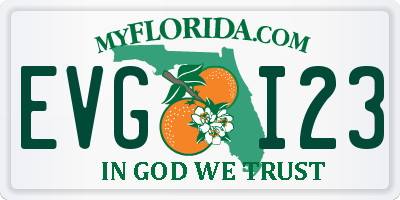 FL license plate EVGI23