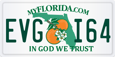 FL license plate EVGI64