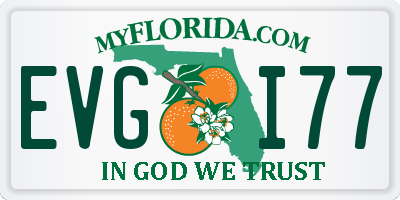 FL license plate EVGI77