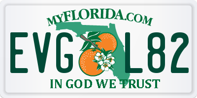 FL license plate EVGL82
