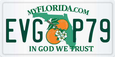 FL license plate EVGP79