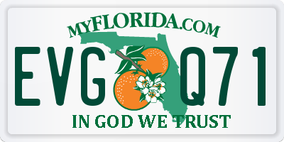 FL license plate EVGQ71