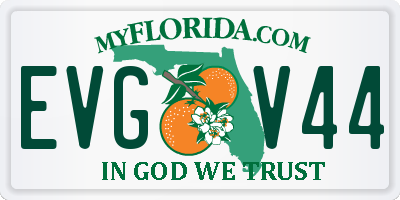 FL license plate EVGV44