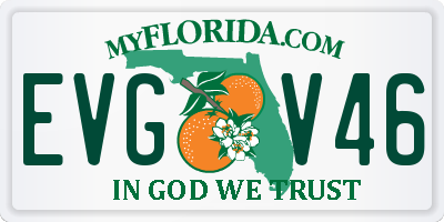FL license plate EVGV46