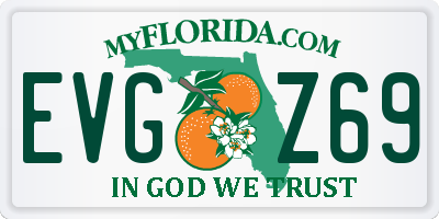 FL license plate EVGZ69
