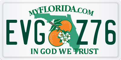 FL license plate EVGZ76