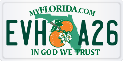 FL license plate EVHA26