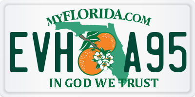 FL license plate EVHA95