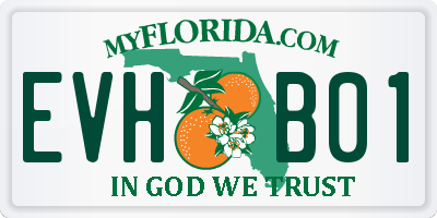 FL license plate EVHB01