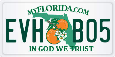 FL license plate EVHB05