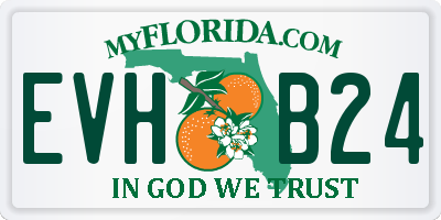 FL license plate EVHB24