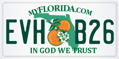 FL license plate EVHB26