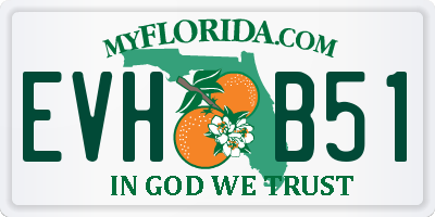 FL license plate EVHB51