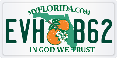 FL license plate EVHB62