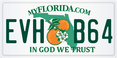 FL license plate EVHB64
