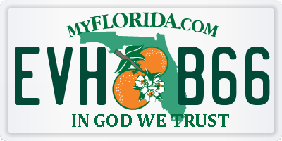 FL license plate EVHB66