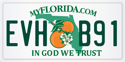 FL license plate EVHB91