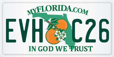 FL license plate EVHC26