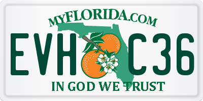 FL license plate EVHC36