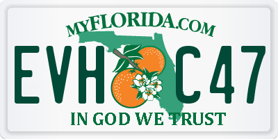 FL license plate EVHC47