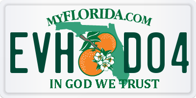 FL license plate EVHD04