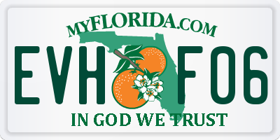 FL license plate EVHF06