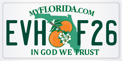 FL license plate EVHF26