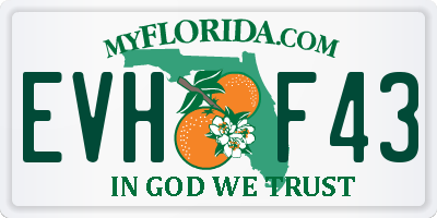 FL license plate EVHF43