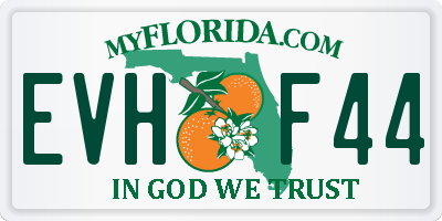 FL license plate EVHF44