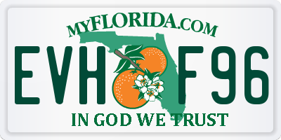 FL license plate EVHF96