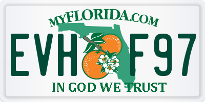 FL license plate EVHF97