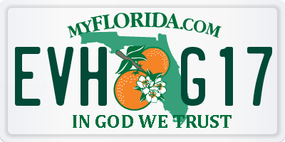FL license plate EVHG17