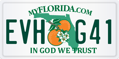 FL license plate EVHG41