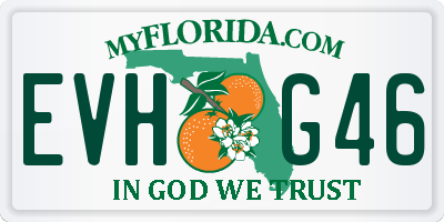 FL license plate EVHG46