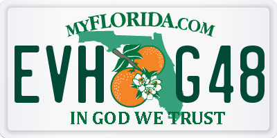 FL license plate EVHG48