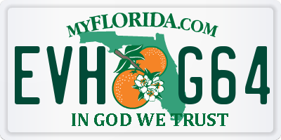 FL license plate EVHG64