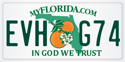 FL license plate EVHG74