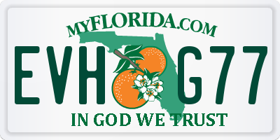 FL license plate EVHG77