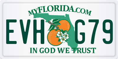 FL license plate EVHG79